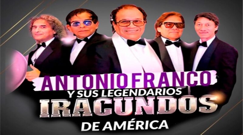 Antonio Franco y Sus Legendarios Iracundos de América llegan al Gran Rex