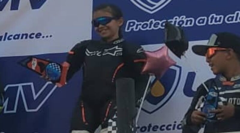 Bianca Delgado se coronó en la Primera Valida de Motovelocidad realizada en Turagua