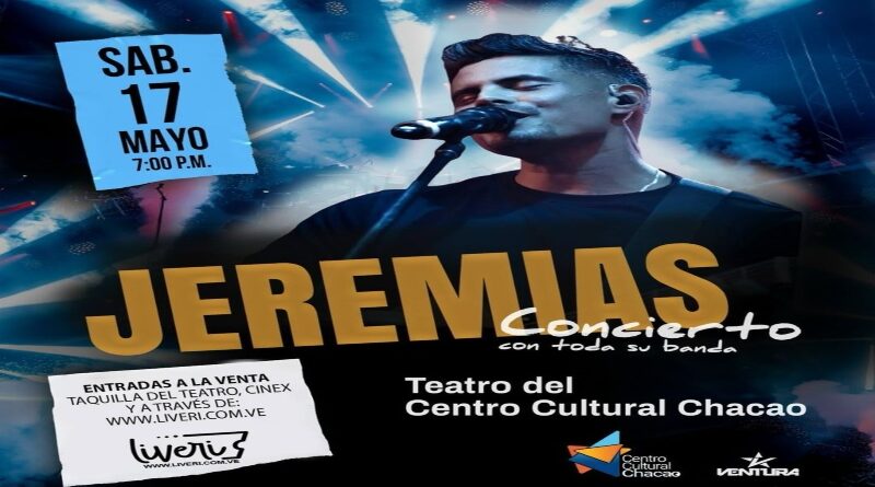 Jeremías Inicia su gira internacional encendiendo el Centro Cultural Chacao