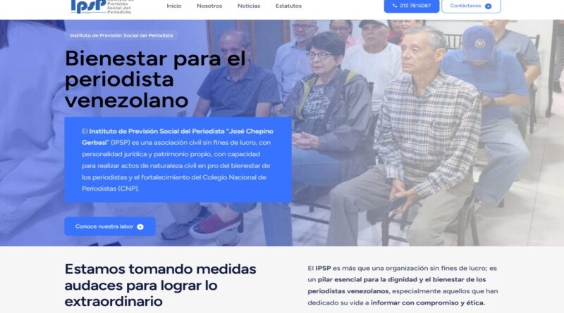 Instituto de Previsión Social del Periodista estrena sitio web