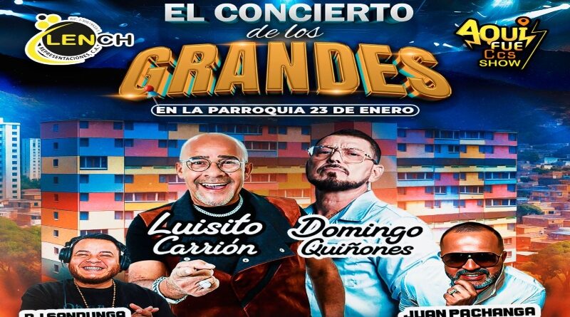 Luisito Carrión y Domingo Quiñones Prometen Show Inolvidable en Caracas