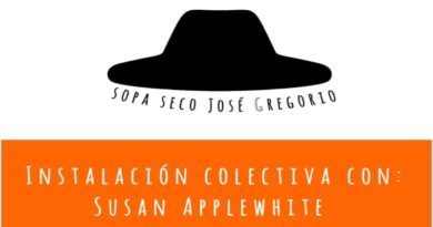 Susan Applewhite realiza performance en el marco de su exposición "Sopa, Seco, José Gregorio"