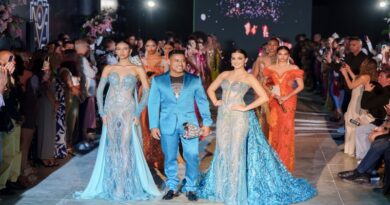 Diseñador Eddy Rambaldy presenta su colección 2025 en los Premios Fashion Top Models