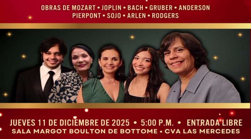 Concierto de piano y cuerdas se presenta en el CVA Las Mercedes