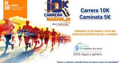 Bajo el lema "Donde fluye el agua, crece la igualdad", la Unimet celebra la octava edición de la Carrera Naranja