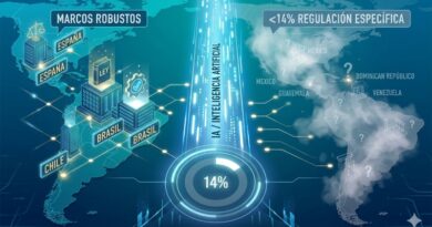 Iberoamérica en jaque digital: menos del 14% de la región cuenta con leyes para regular la Inteligencia Artificial"