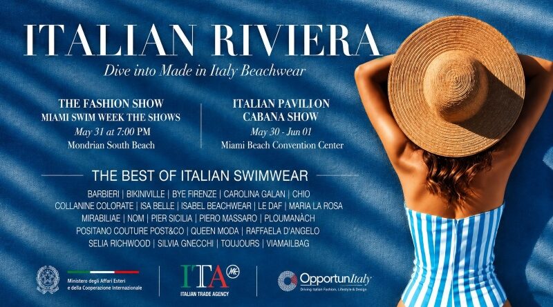 El Made in Italy se apodera de Miami Swim Week y Cabana con “Italian Riviera”