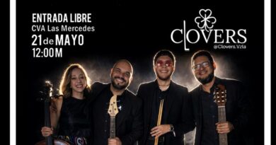 El Ensamble Clovers ofrecerá concierto en el CVA Las Mercedes