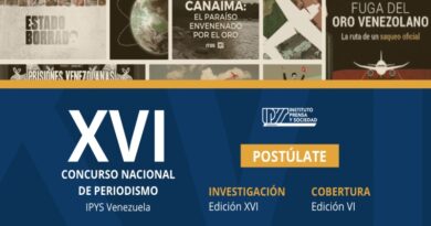Postulaciones abiertas para el XVI Concurso Nacional de Periodismo de IPYS Venezuela