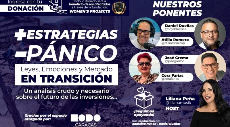 MoDo Caracas abre sus puertas al conversatorio “+ Estrategias - Pánico: Desafíos y claves para el futuro de las inversiones”