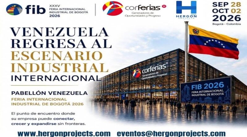 Venezuela tras 12 años regresa a la Feria Internacional Industrial de Bogotá para impulsar el renacer productivo del país