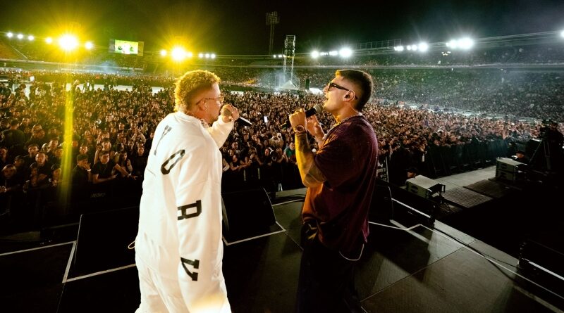 Sazza y Matt Paris sorprenden a más de 40.000 personas con estreno inédito en el estadio El Campín