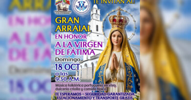Con gran Arraial el próximo 18 de octubre el Santuario de Fátima en Carrizal conmemorará la última aparición de la Virgen Con gran Arraial el próximo 18 de octubre el Santuario de Fátima en Carrizal conmemorará la última aparición de la Virgen