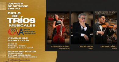 Ayzzhkel Chávez, Andrés Roig y Orlando Pérez ofrecerán recital en el CVA Las Mercedes