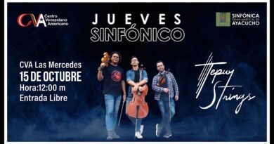 Tepuy Strings se presentará en el CVA Las Mercedes